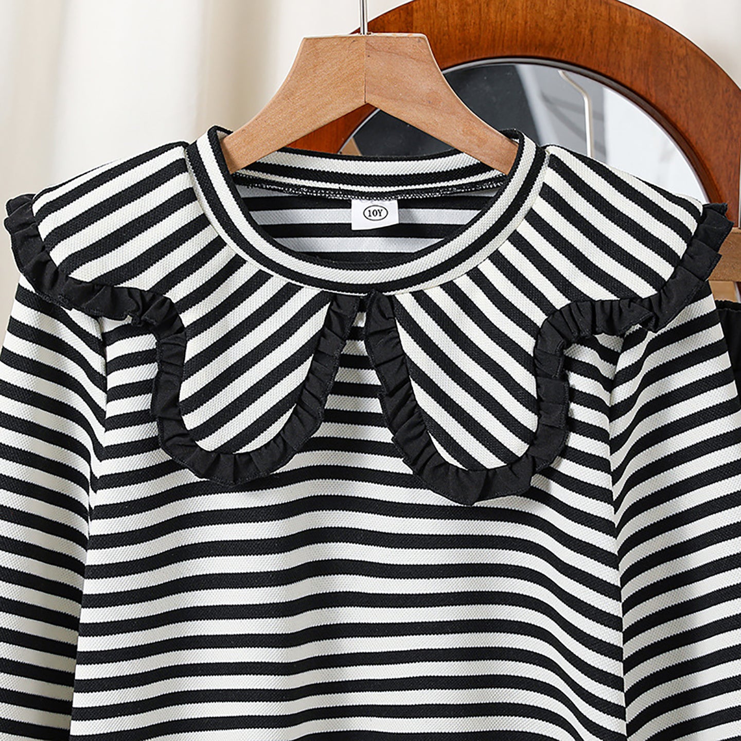 Girls Striped Long Sleeves Top With Palazzos