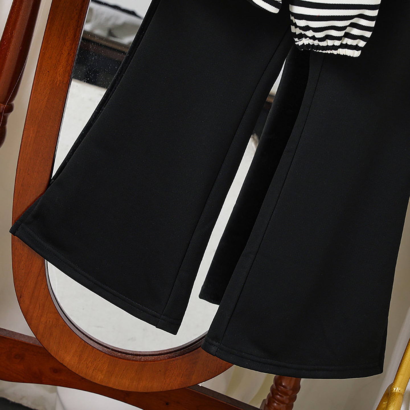 Girls Striped Long Sleeves Top With Palazzos