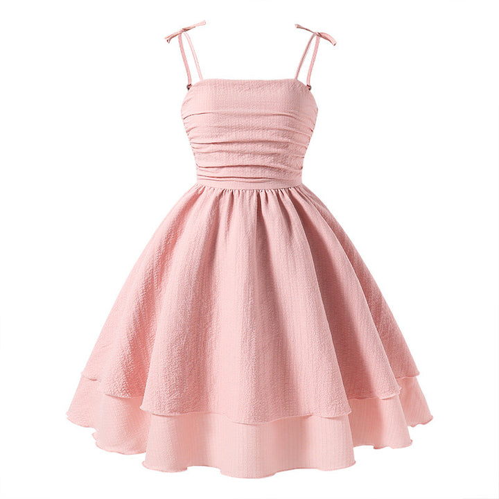 Girls Sleeveless A-Line Midi Dress