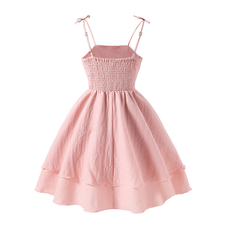 Girls Sleeveless A-Line Midi Dress