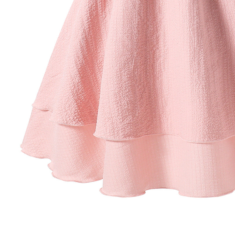 Girls Sleeveless A-Line Midi Dress