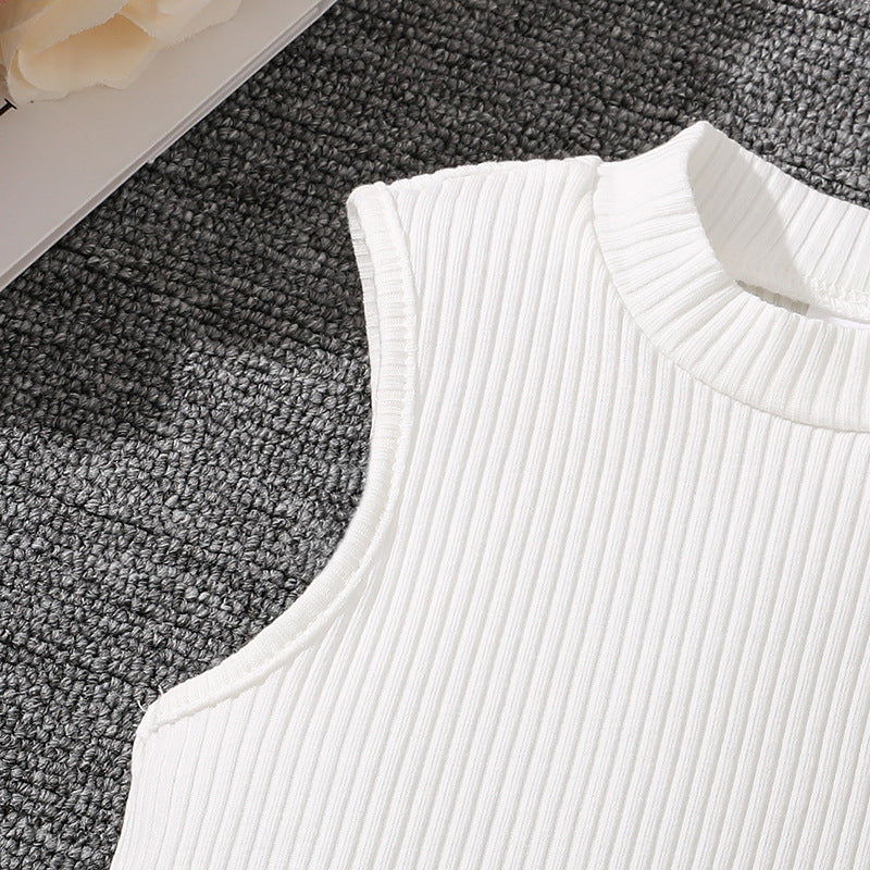 Girls Sleeveless Top With Trousers