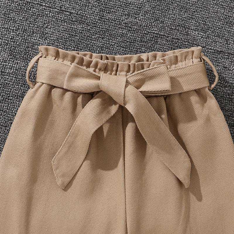 Girls Sleeveless Top With Trousers