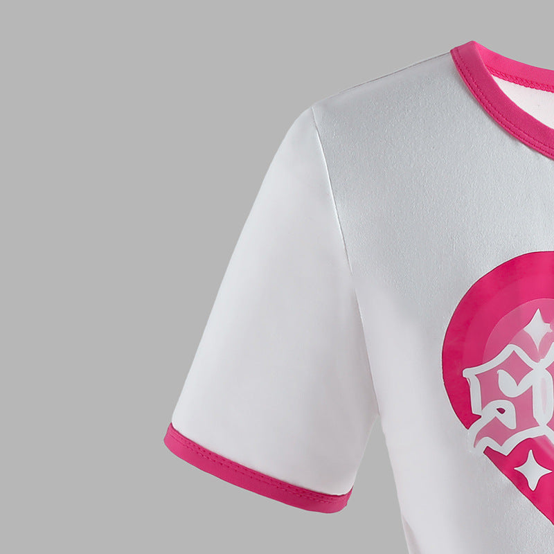 Girls Printed T-Shirt With Trousers