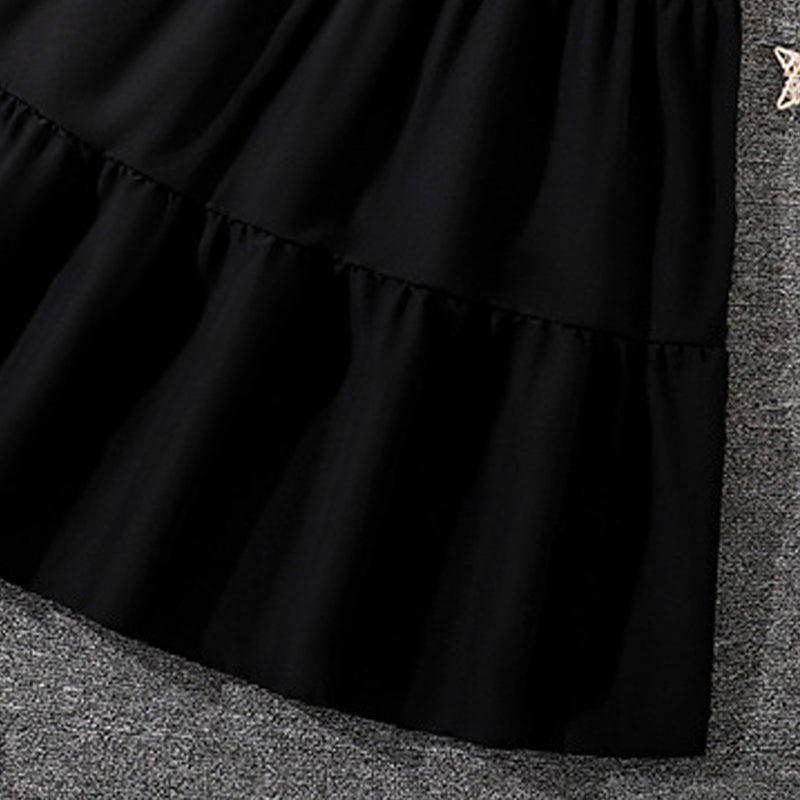 Girls Short Sleeves Top With Skirt