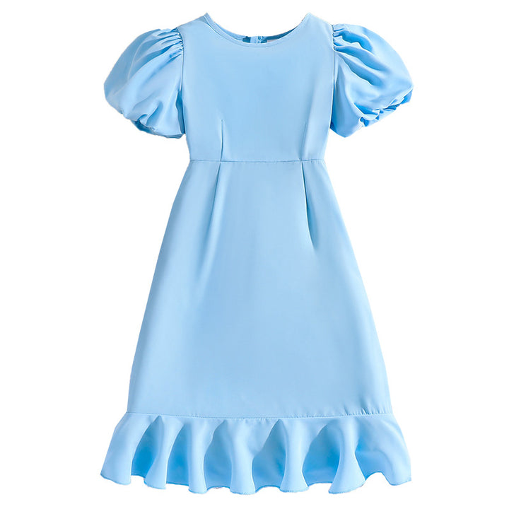 Solid Fit and Flare Dress