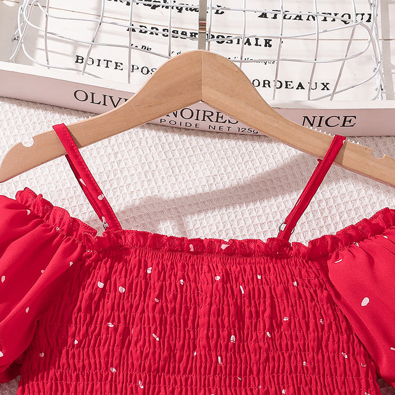 Solid Top and Skirt Set