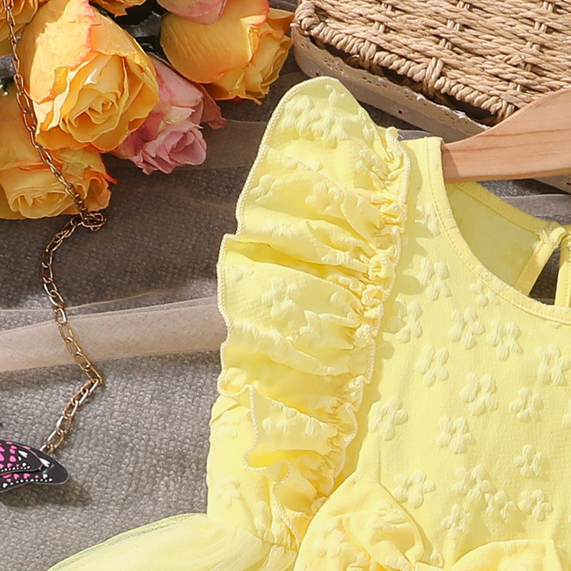 Solid Fit and Flare Dress