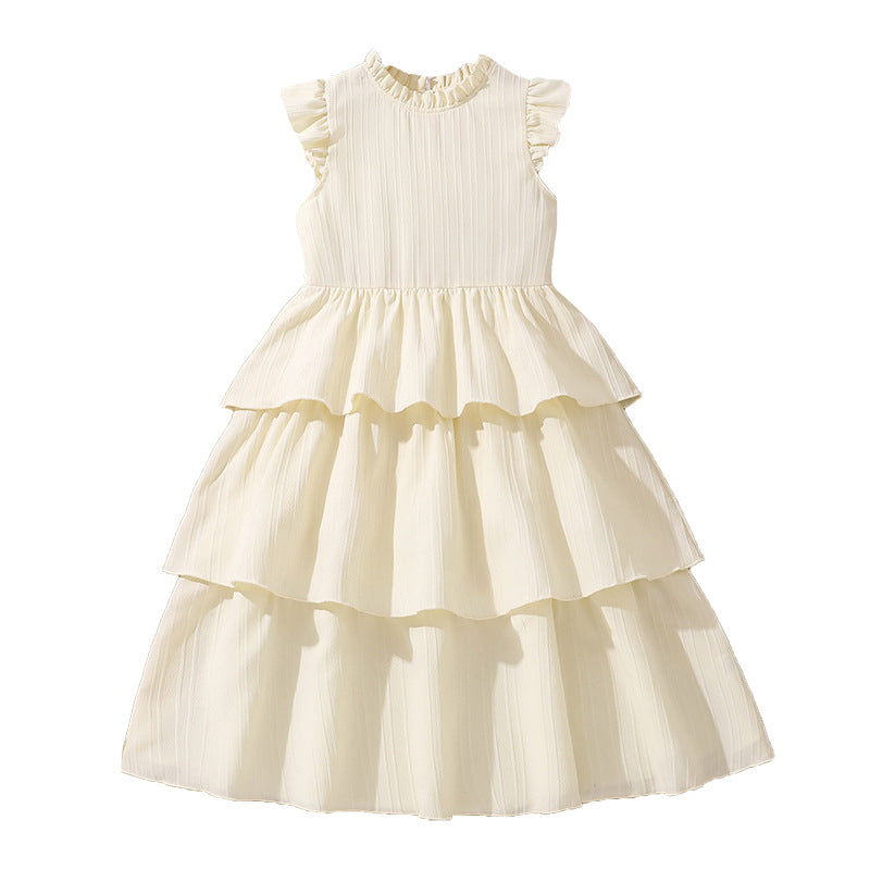 Solid Fit and Flare Dress