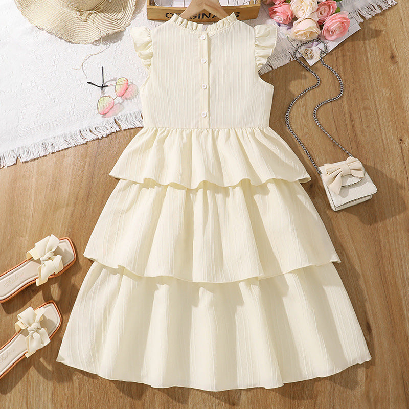 Solid Fit and Flare Dress
