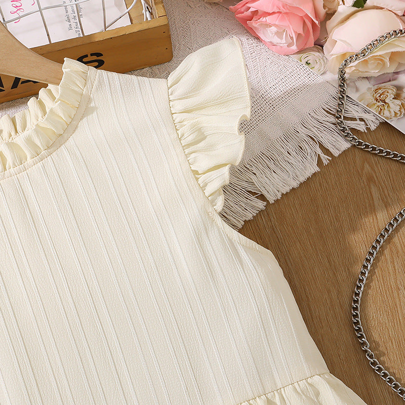 Solid Fit and Flare Dress