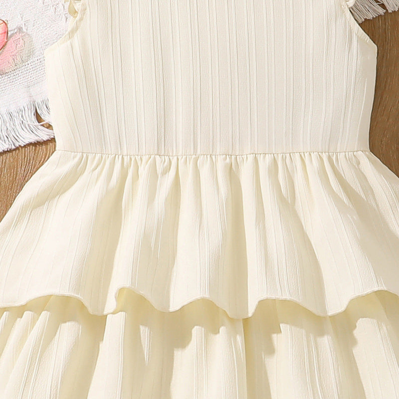 Solid Fit and Flare Dress