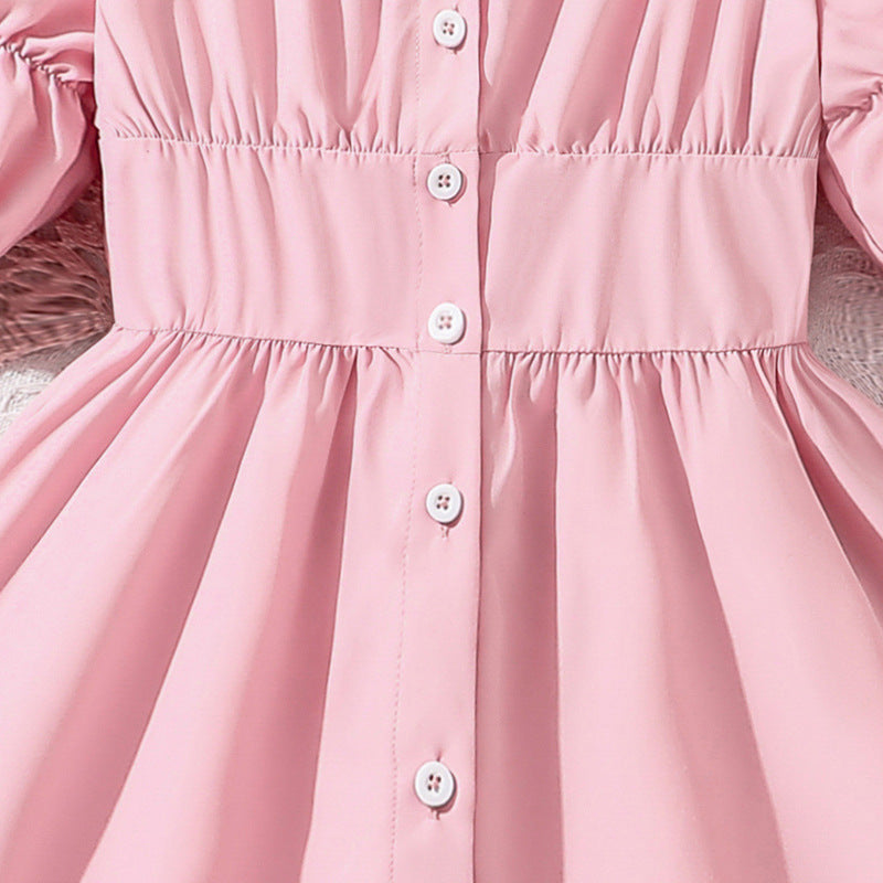 Solid Fit and Flare Dress