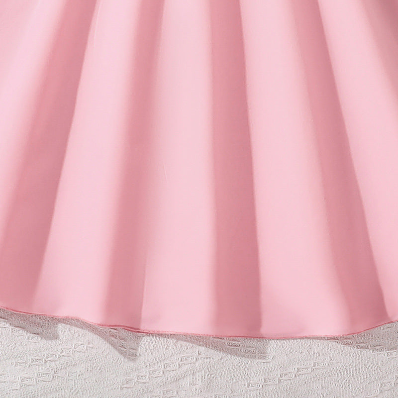 Solid Fit and Flare Dress