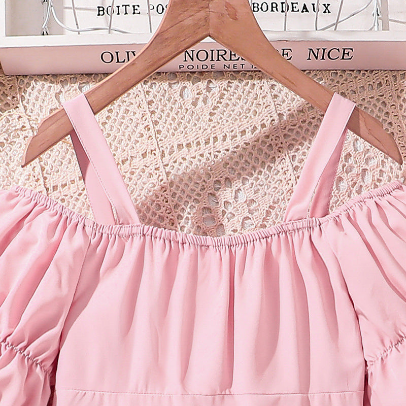 Solid Fit and Flare Dress