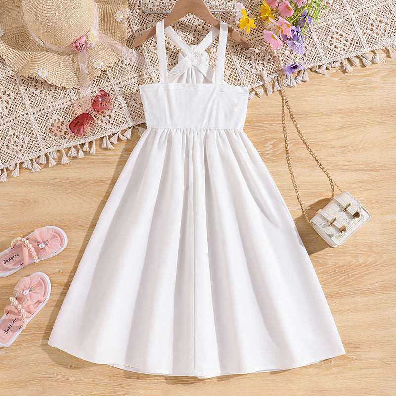 Solid Fit and Flare Dress