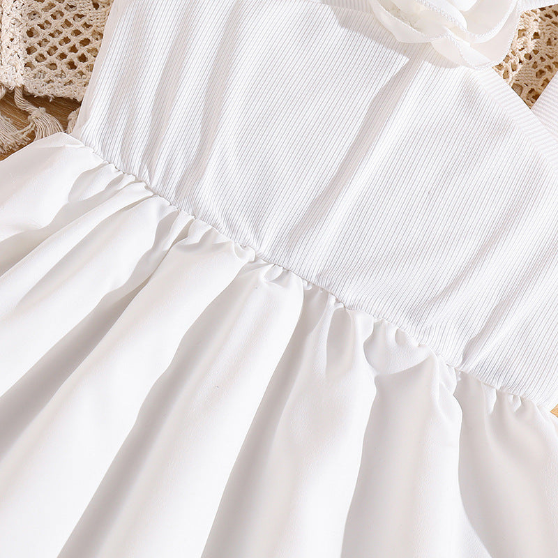 Solid Fit and Flare Dress