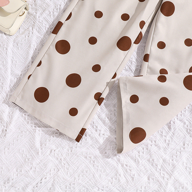 Solid Top and Trousers Set