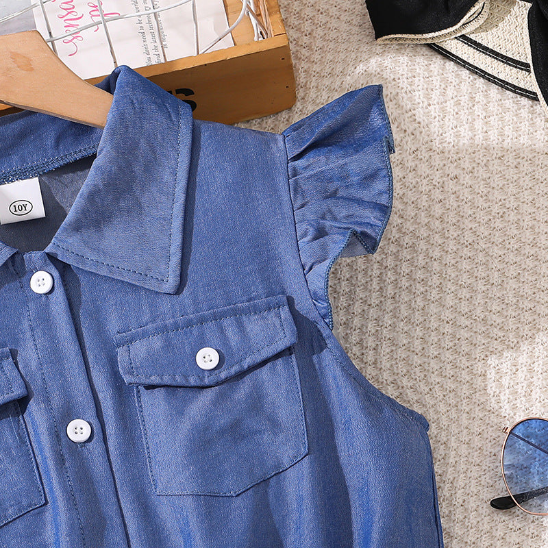 Solid Shirt Dress