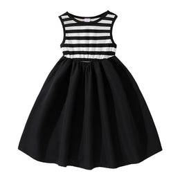 Striped Fit and Flare Dress