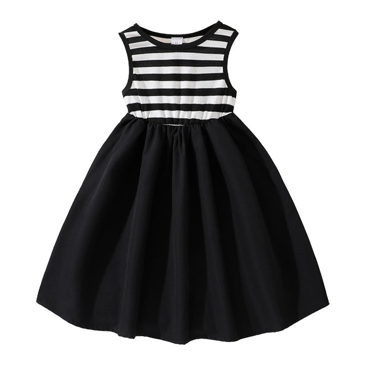 Striped Fit and Flare Dress