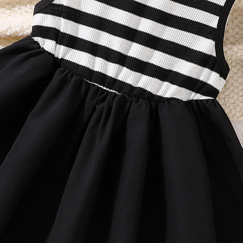 Striped Fit and Flare Dress