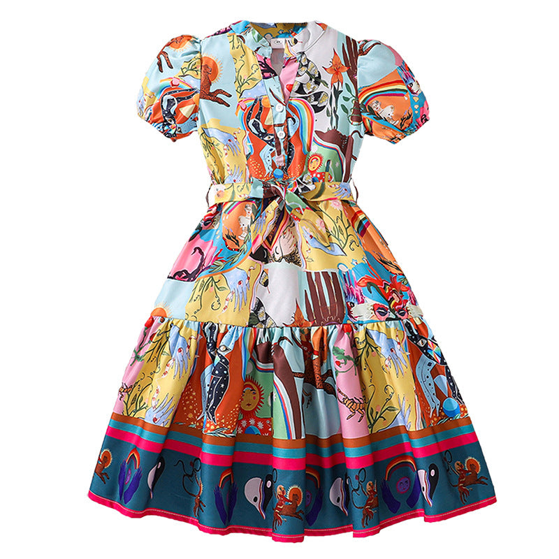 Animal Fit and Flare Dress