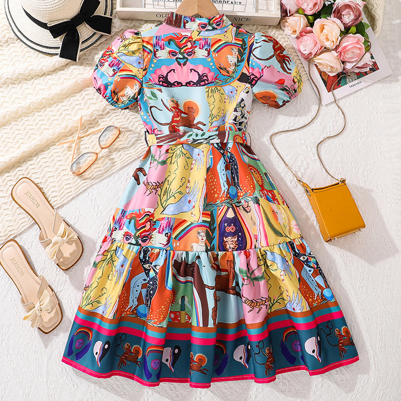 Animal Fit and Flare Dress