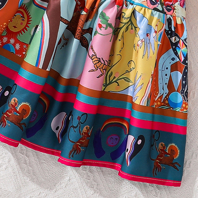 Animal Fit and Flare Dress