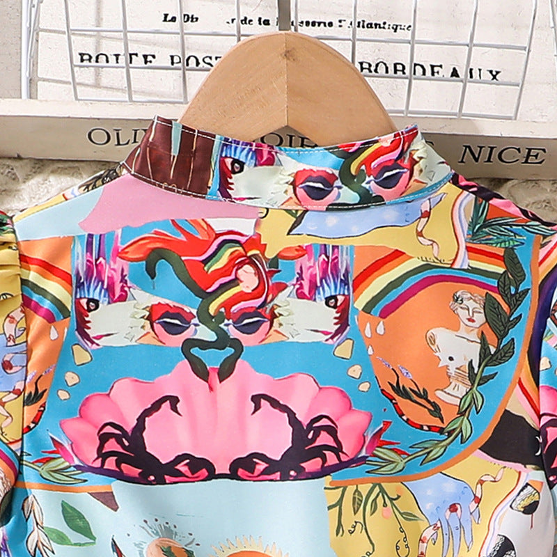 Animal Fit and Flare Dress