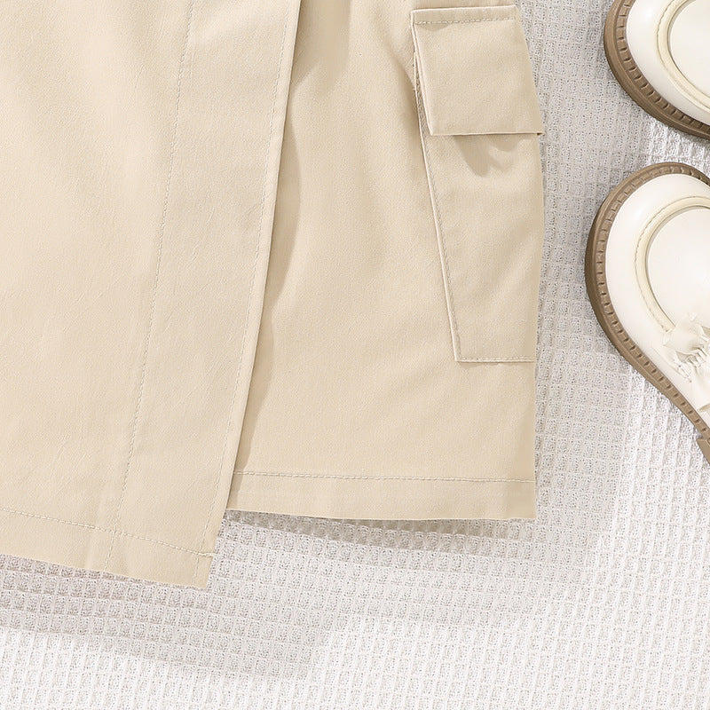 Solid Top and Skirt Set
