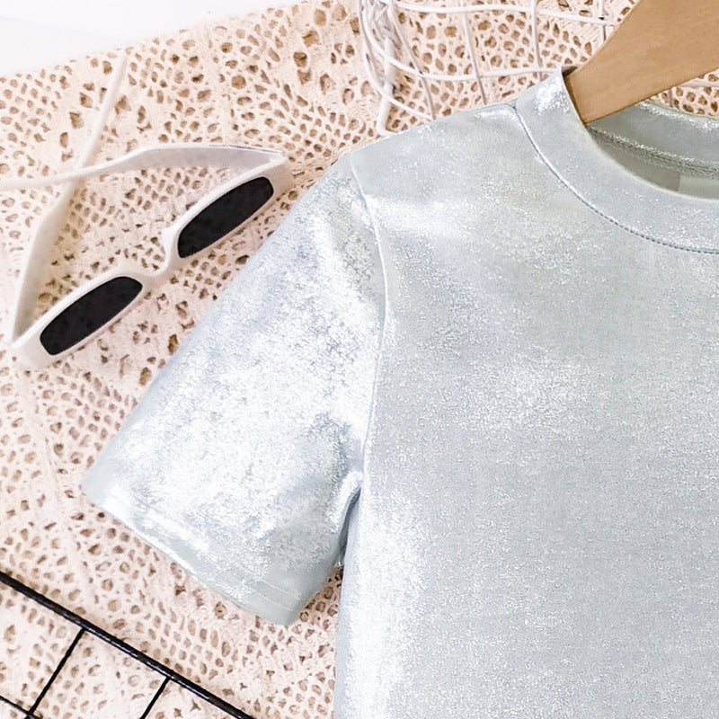Solid Top and Trousers Set