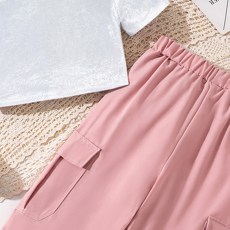 Solid Top and Trousers Set