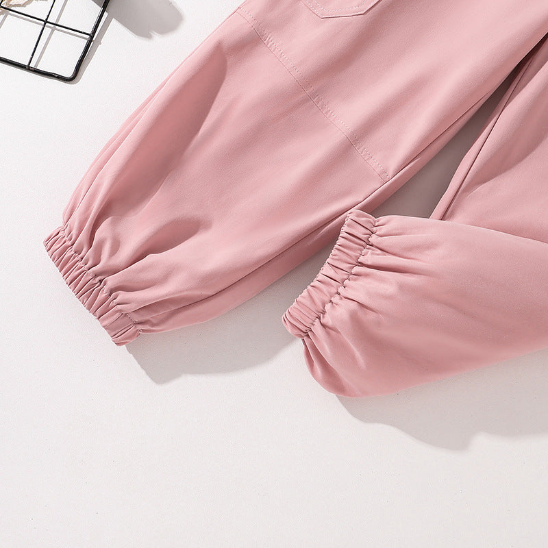 Solid Top and Trousers Set