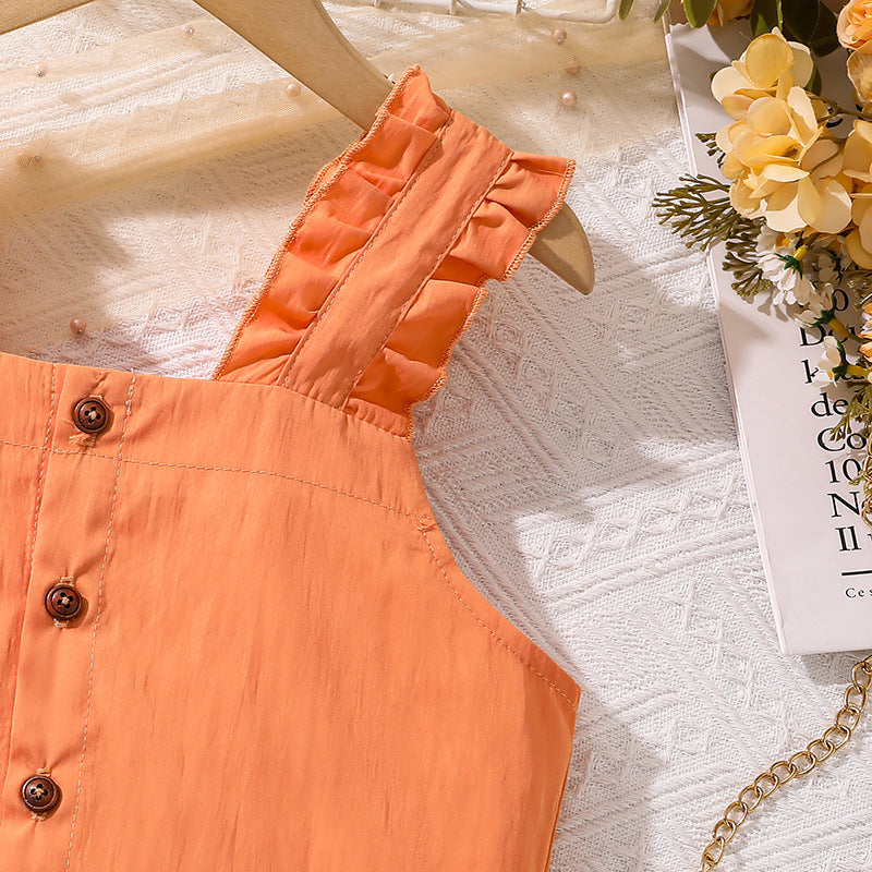 Solid Top and Skirt Set