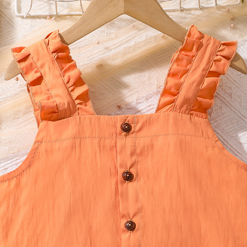 Solid Top and Skirt Set