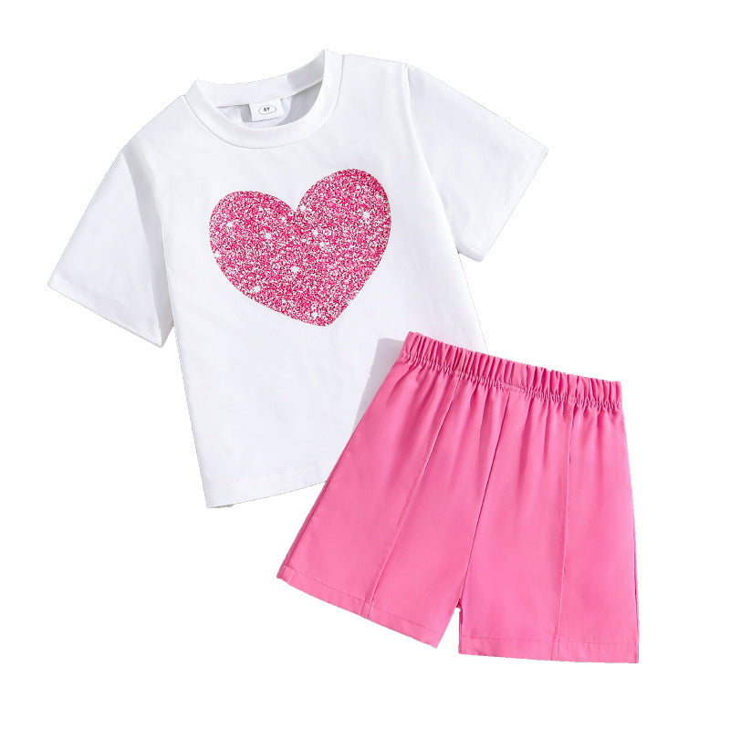 Printed Top and Shorts Set