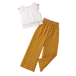 Solid Top and Trousers Set