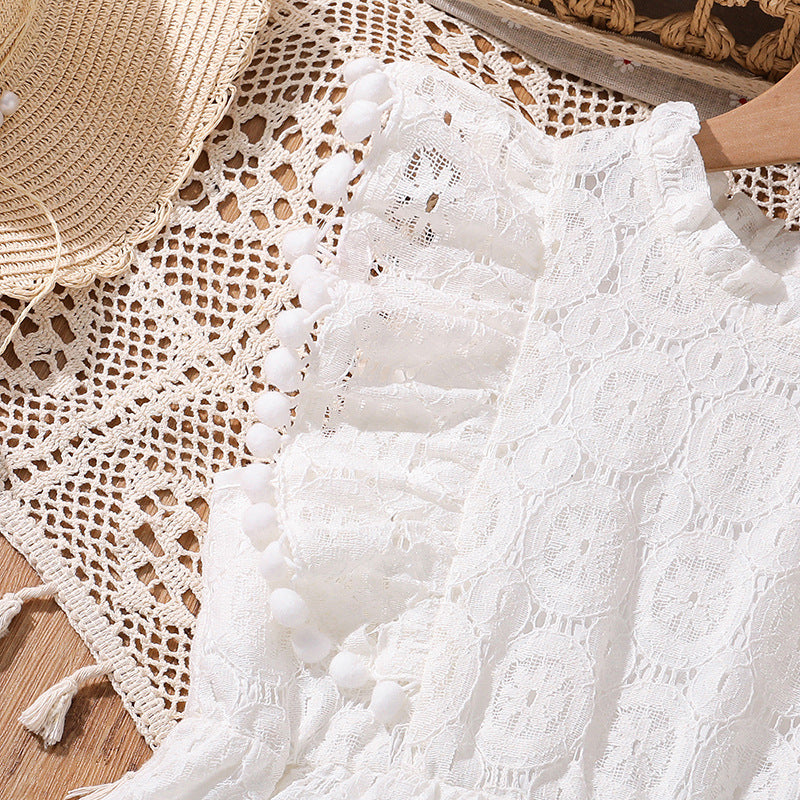 Solid Fit and Flare Dress
