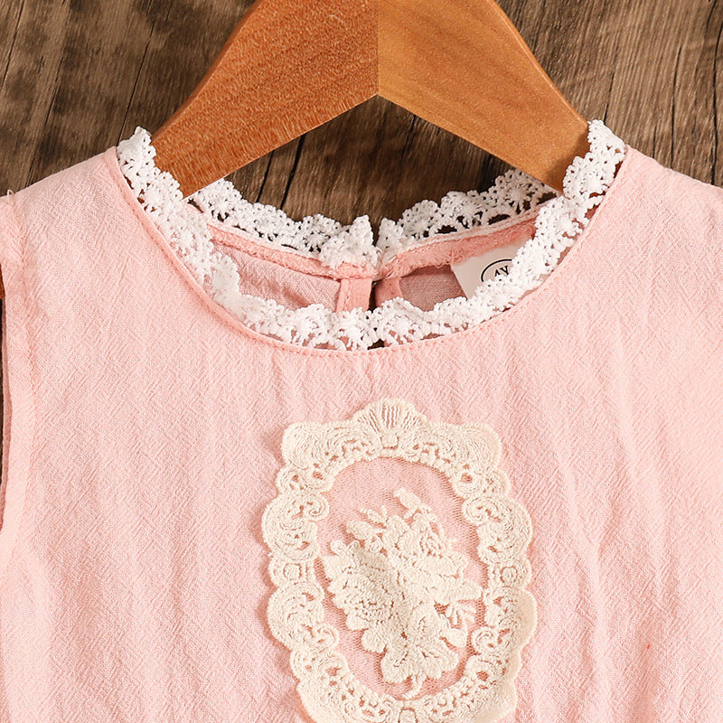 Solid Top and Skirt Set