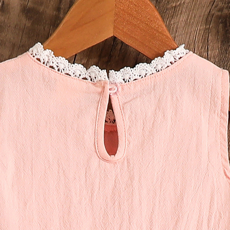 Solid Top and Skirt Set