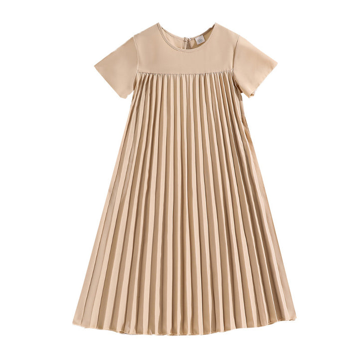 Solid Fit and Flare Dress