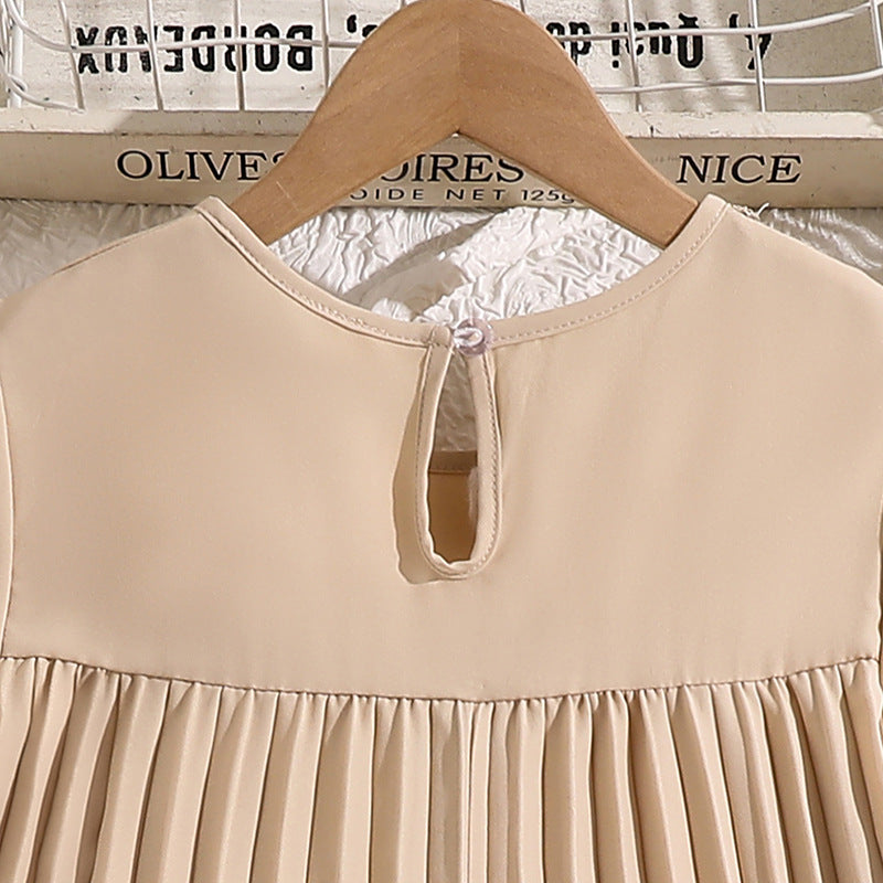 Solid Fit and Flare Dress