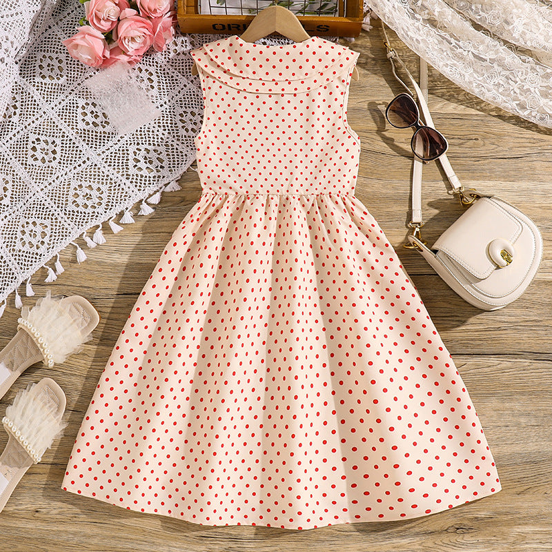 Polka Dots Fit and Flare Dress