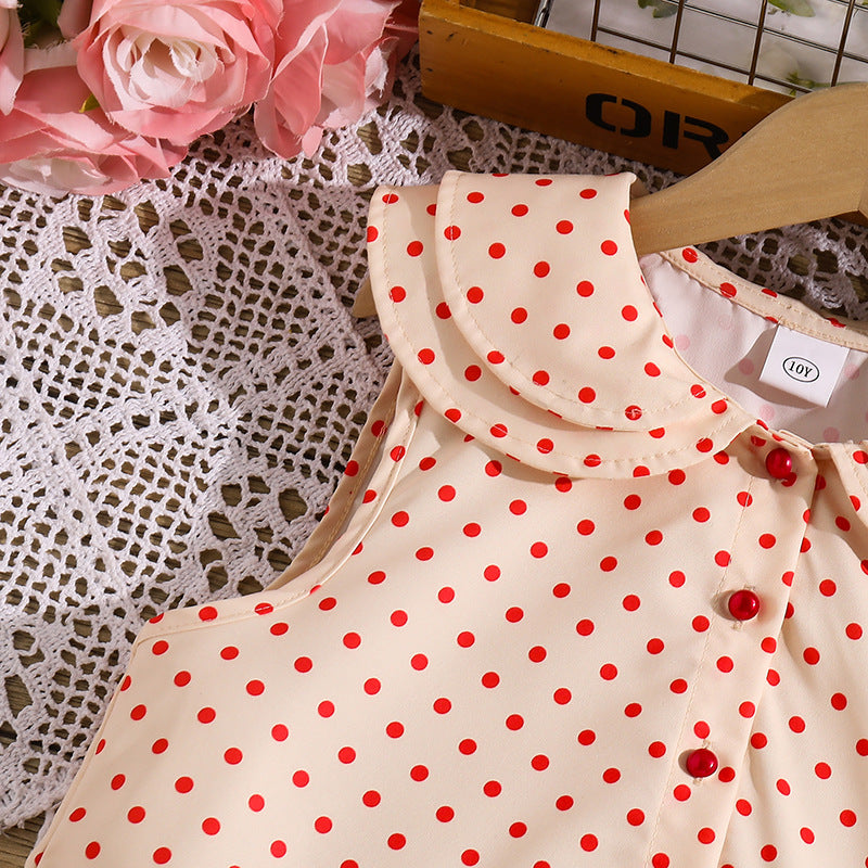 Polka Dots Fit and Flare Dress