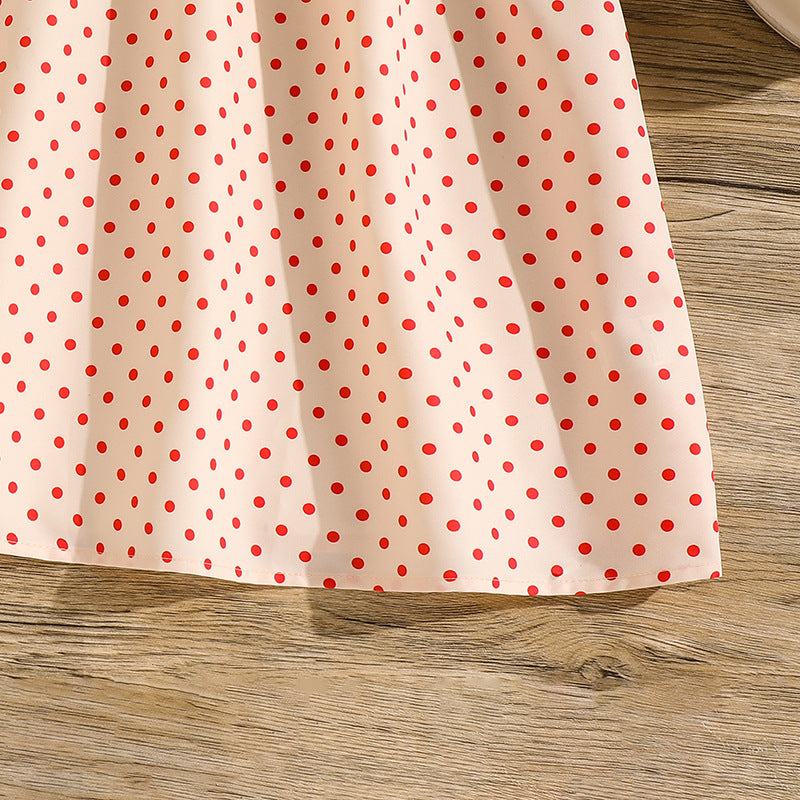 Polka Dots Fit and Flare Dress