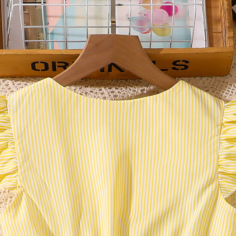 Solid Top and Skirt Set