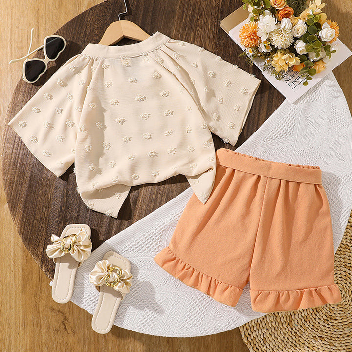 Solid Top and Shorts Set