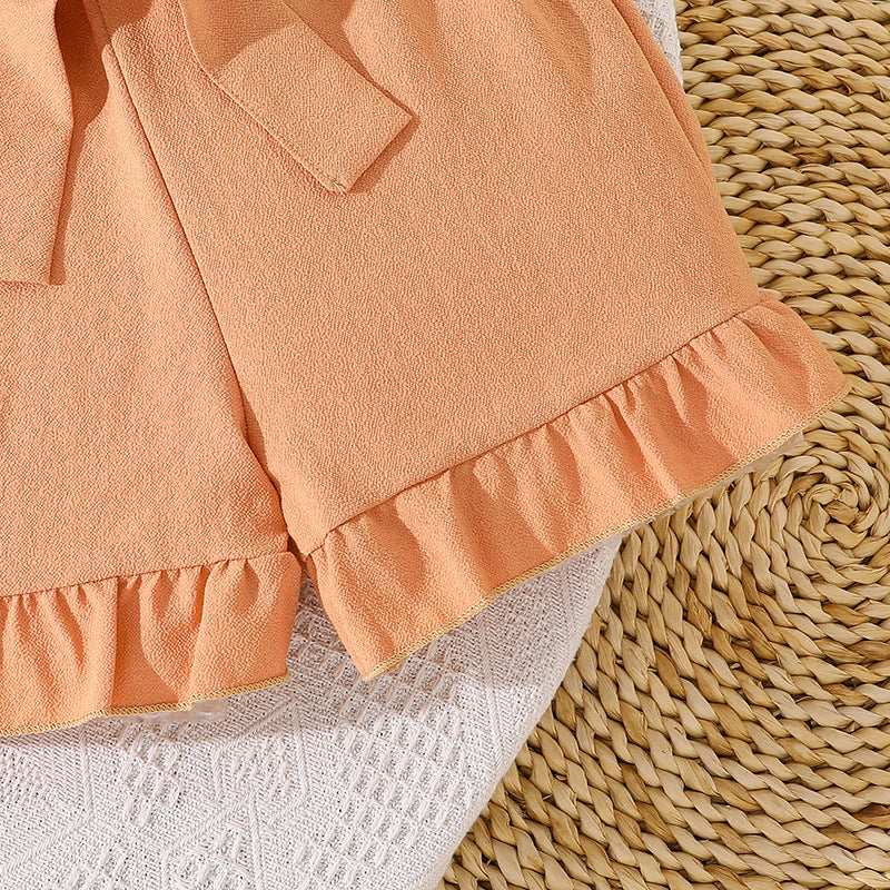 Solid Top and Shorts Set