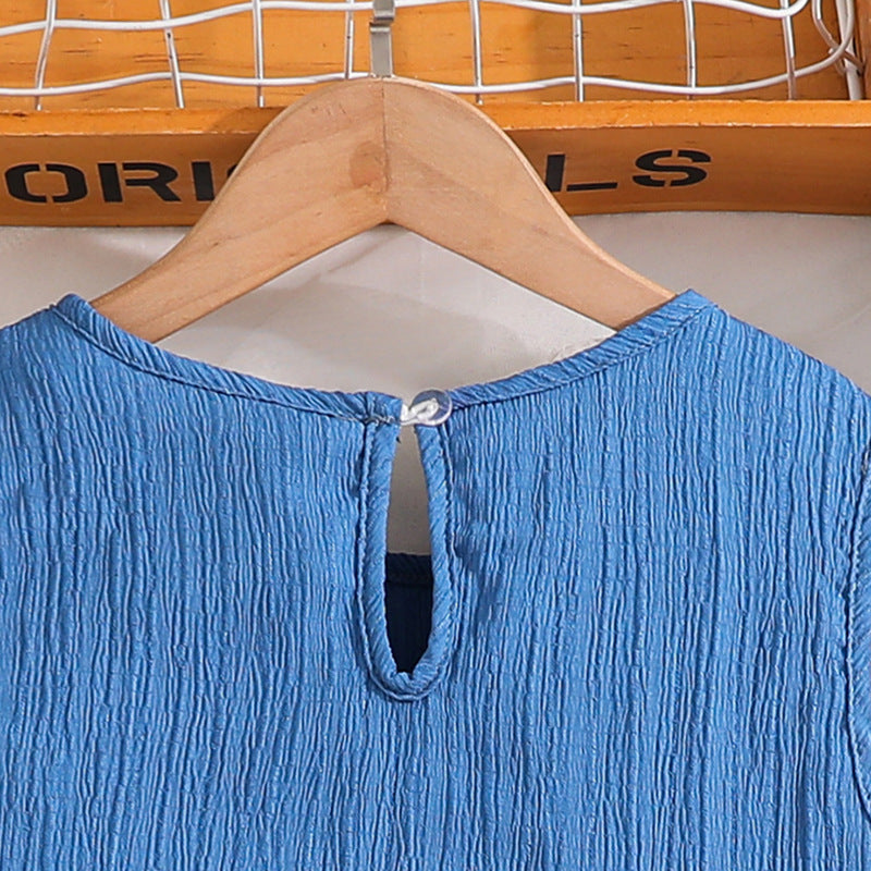 Solid Top and Shorts Set